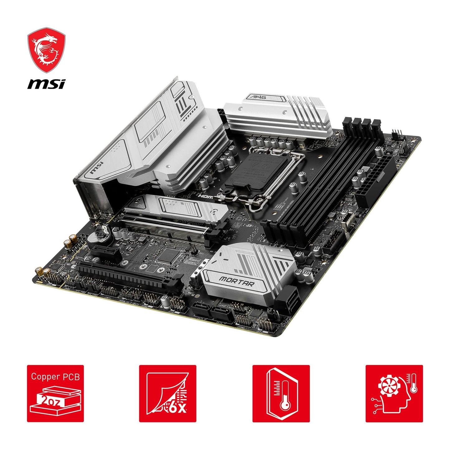 MSI PRO B760-P WIFI DDR4 Motherboard, ATX - Supports Intel 12th & 13th Gen Core Processors, LGA 1700 - DDR4 Memory Boost 5333+MHz/OC, PCIe 4.0 x16 Slots, M.2 Gen4 Slots, 2.5G LAN, Wi-Fi 6E