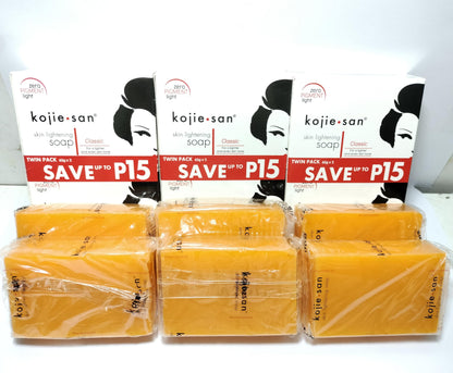 Kojie San 3 x 65G Kojie San Skin Kojic Acid Lightening Soap in Industry-leading Frustration Free Packaging