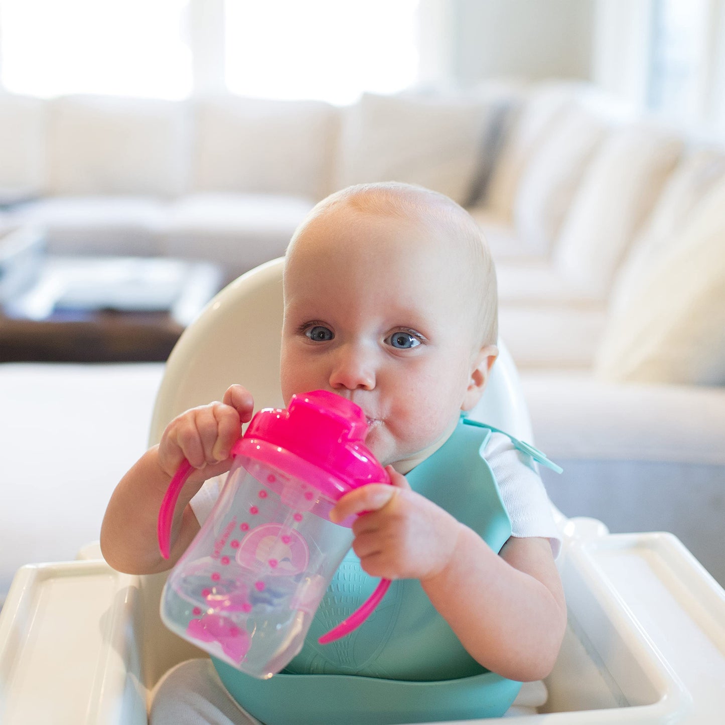 Dr. Brown's Baby's First Sippy Cup with Straw - Blue/Green - 9oz - 2pk - 6m+