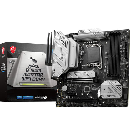 MSI PRO B760-P WIFI DDR4 Motherboard, ATX - Supports Intel 12th & 13th Gen Core Processors, LGA 1700 - DDR4 Memory Boost 5333+MHz/OC, PCIe 4.0 x16 Slots, M.2 Gen4 Slots, 2.5G LAN, Wi-Fi 6E