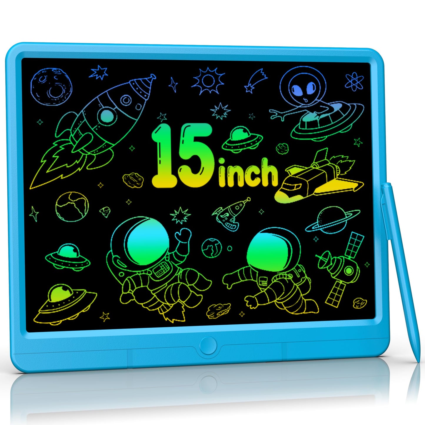 TUGAU LCD Writing Tablet 21 Inch Drawing Tablet Electronic Doodle Board Writing Pad, Erasable Electronic Drawing Pads Monochrome Screen Drawing Board with Stylus Memo Board for Home, School, Office