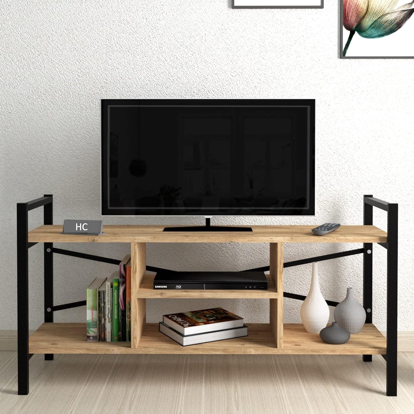 Home Canvas Gila TV Stand 120cm (White)