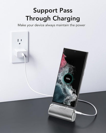 Mini Portable Charger,VRURC 5000mAh USB C Power Bank PD 20W Fast Charging, Compact Battery Pack Compatible with Samsung Galaxy S22/S20/S10/S9/S8/Note 20/10/9/8,Google Pixel,LG - CaveHubs