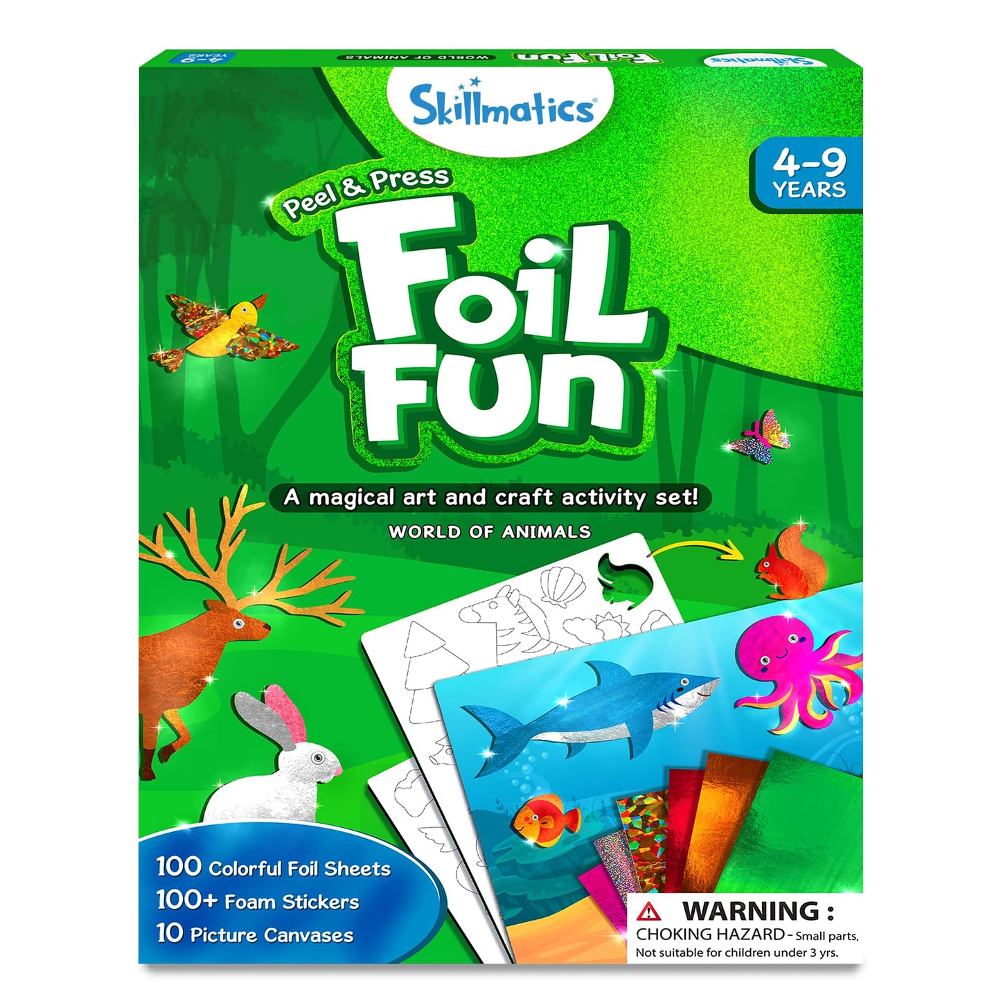 Skillmatics Art & Craft Activity - Foil Fun Space, No Mess Art for Kids, Craft Kits & Supplies, DIY Creative Activity, Gifts for Boys & Girls Ages 4, 5, 6, 7, 8, 9, Travel Toys