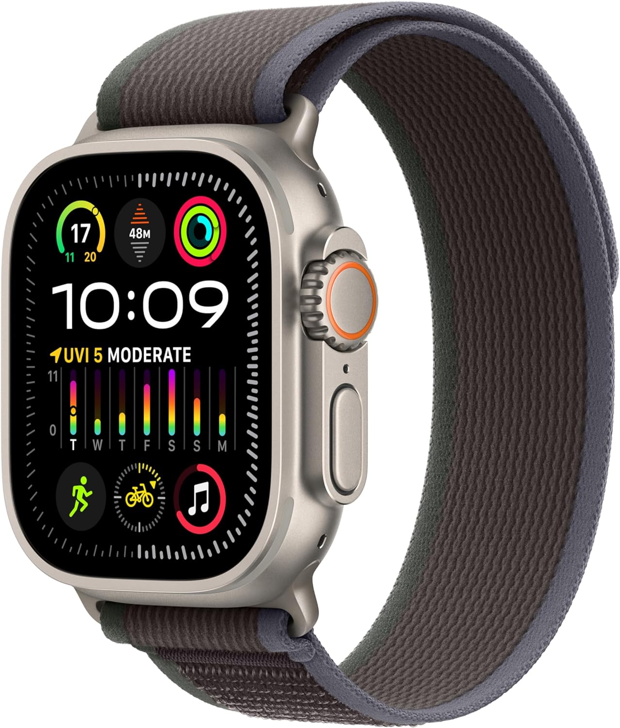 Apple Watch Ultra 2 [GPS + Cellular 49mm] Smartwatch with Rugged Titanium Case & Olive Alpine Loop Large. Fitness Tracker, Precision GPS, Action Button, Extra-Long Battery Life, Bright Retina Display