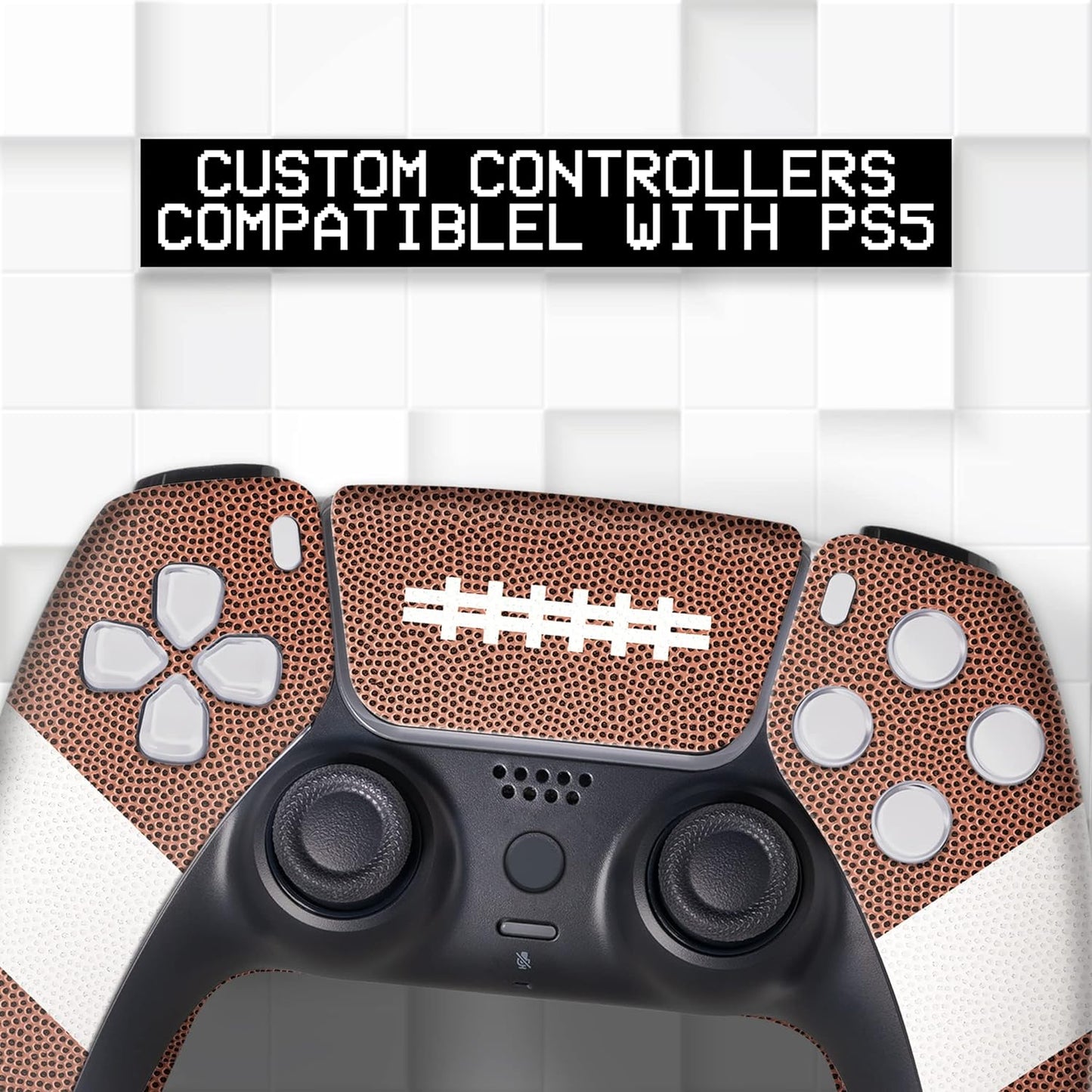 BCB Controller Customised for PS5 Controller Wireless. Original Playstation 5 Controller Compatible with Custom PS5 Remote Control Console. Customized with Permanent Hydro-dip Printing (Not a Skin)