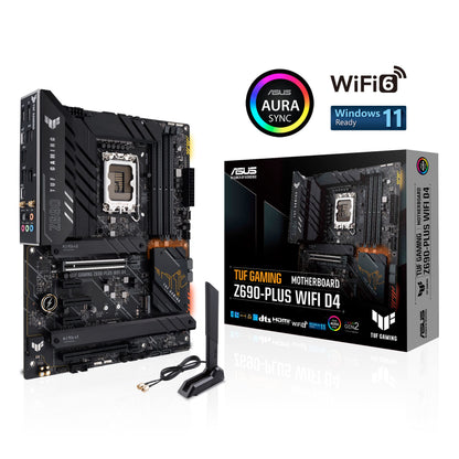 ASUS TUF Gaming Z790-Plus WiFi LGA 1700(Intel®12th&13th Gen) ATX Gaming Motherboard(PCIe 5.0,DDR5,4xM.2 Slots,16+1 DrMOS,WiFi 6,2.5Gb LAN,Front USB 3.2 Gen 2 Type-C®,Thunderbolt 4(USB4),Aura RGB)