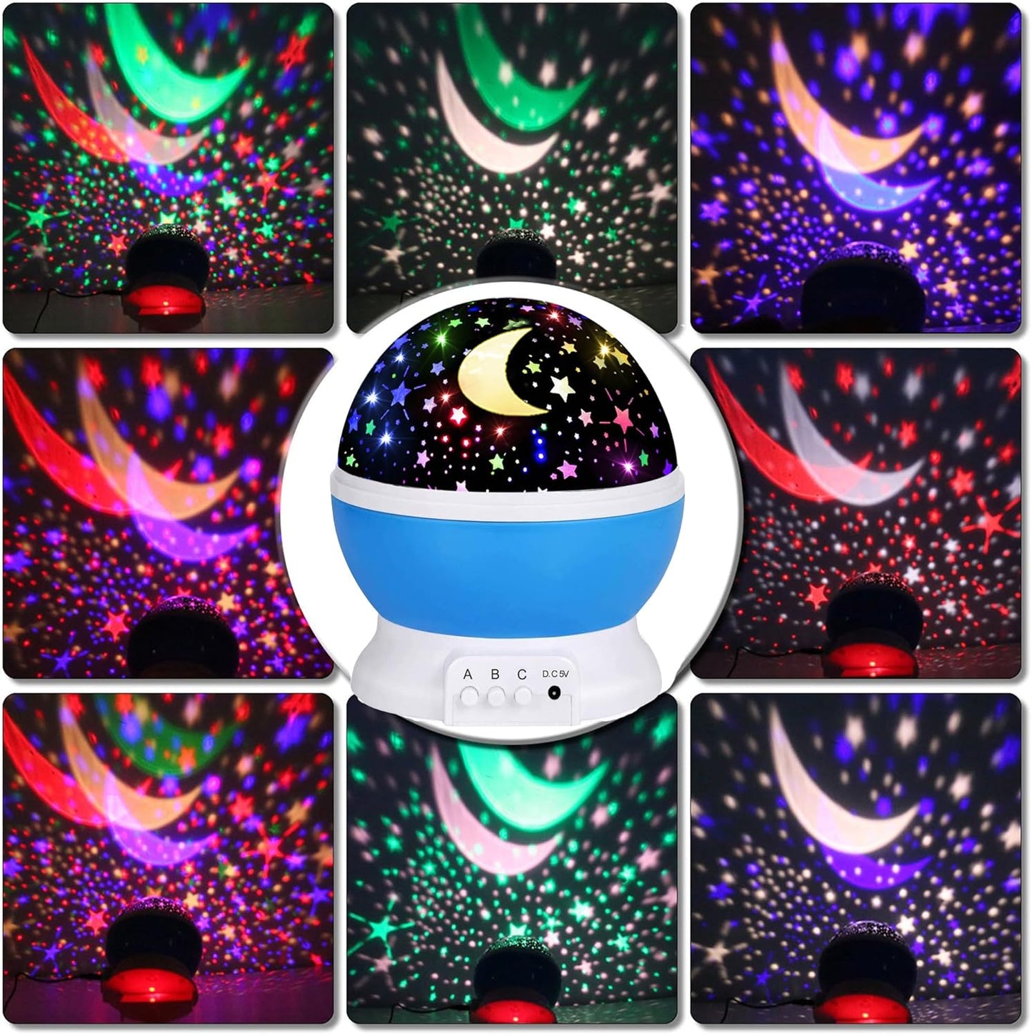 HONGID Night Lights for Kids,Star Light Projector Kids Room,Glow in The Dark Stars,Christmas Xmax Birthday Gifts Kids,Light Lamp Sensory Aesthetic Room Decor