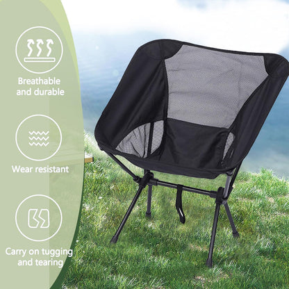 Jorunb Camping Chair for Adults Heavy Duty Outdoor Patio Lawn Chairs Support 350 LBS High Back Padded Oxford with Armrests, Storage Bag, Cup Holder for Fishing, Camping, Foldable (green)