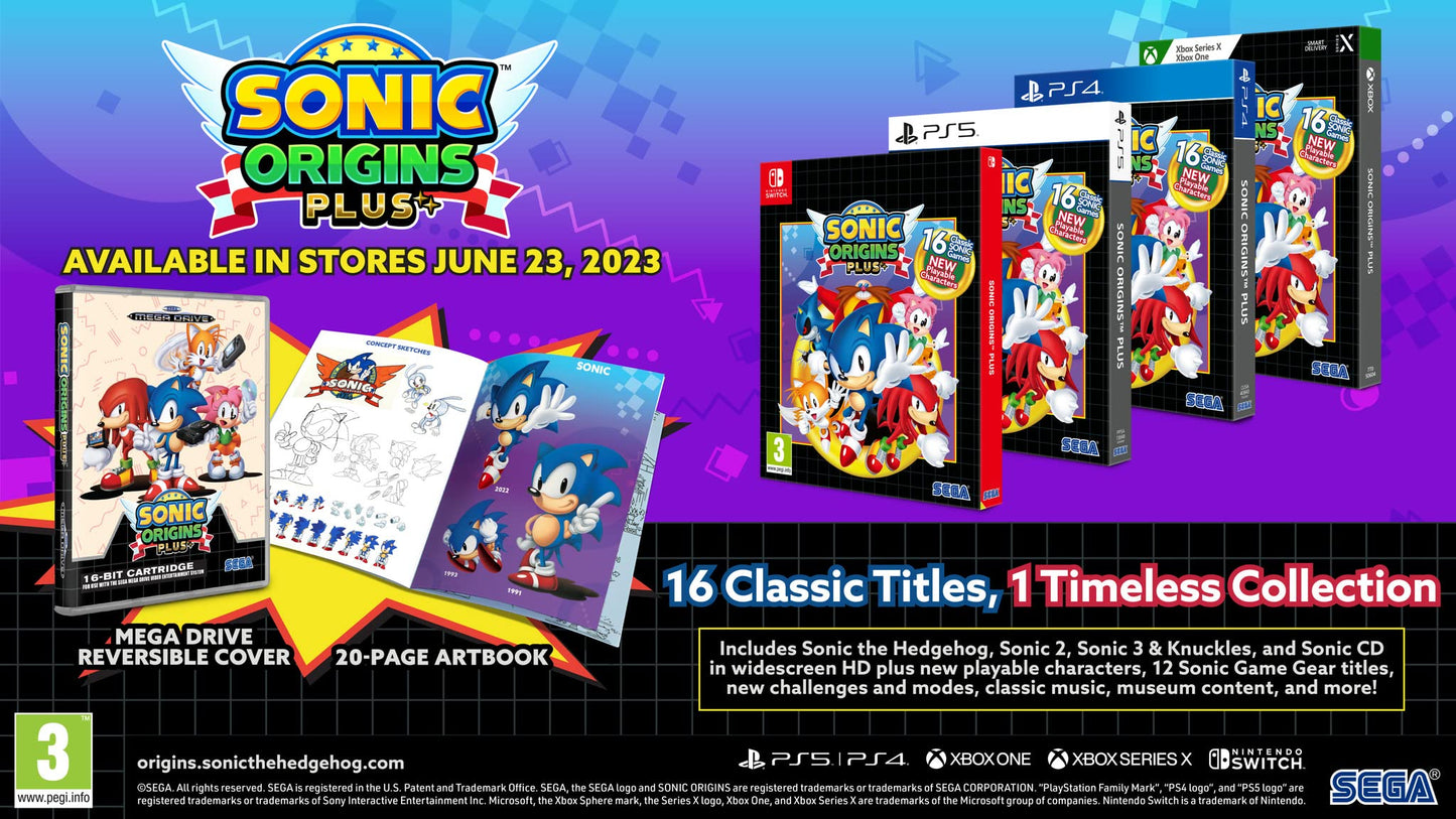 SEGA Sonic Origins Plus - Day 1 Edition - Nintendo Switch - PEGI Version