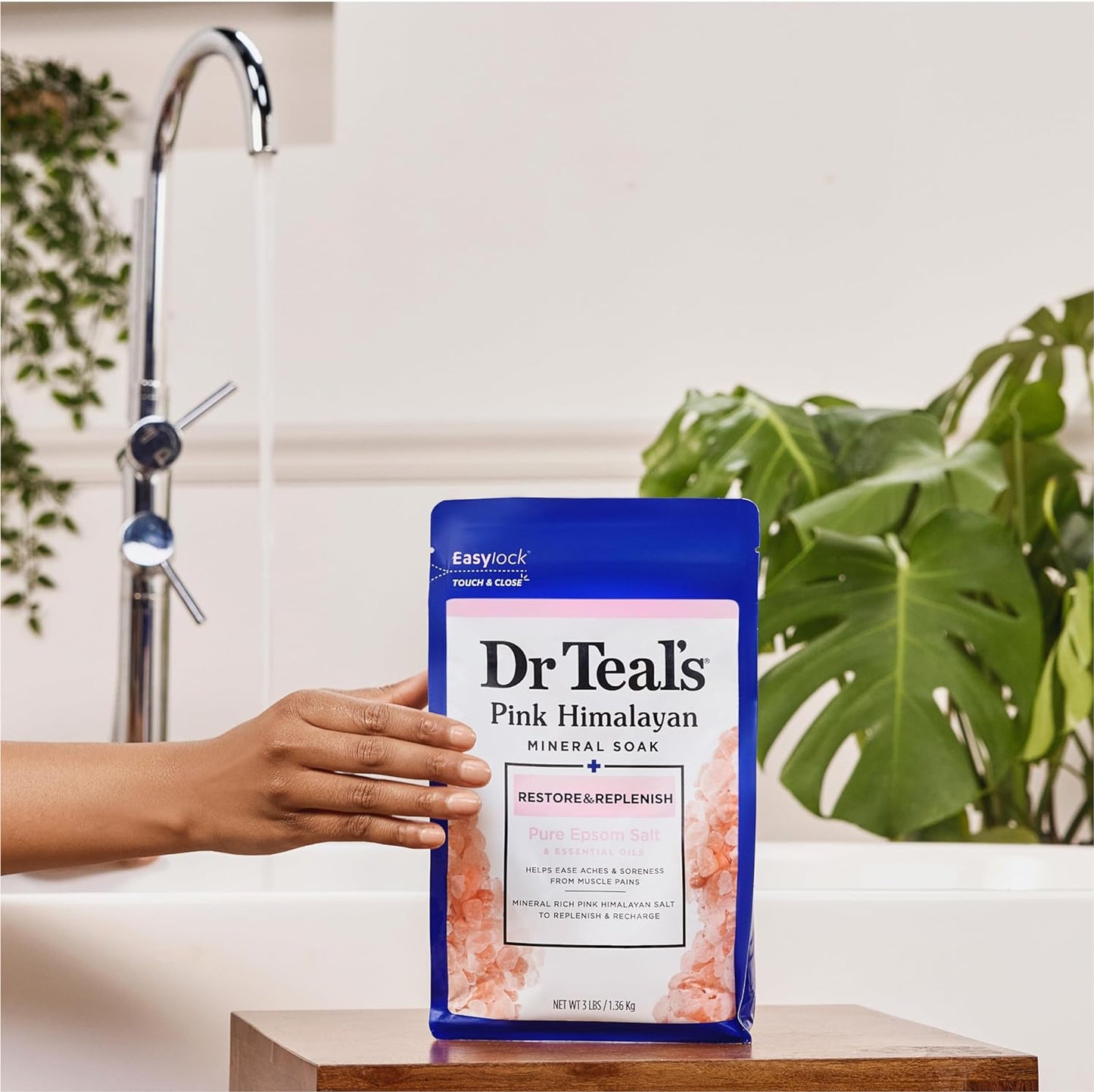 Dr Teal'S Epsom Relax Salt And Relief With Eucalyptus Spearmint, 1.36 KilogRAM