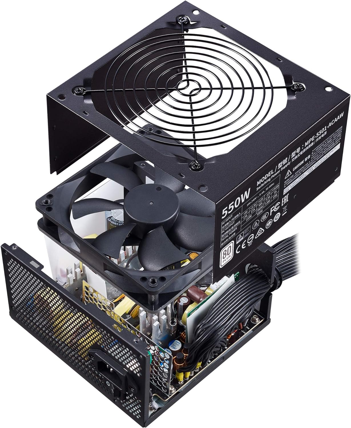 Cooler Master MWE Bronze 600 Watt 80 Plus Certified Power Supply, 3 Year Warranty - CaveHubs