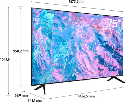 Samsung 55 Inch TV Crystal UHD Crystal Processor 4K Hub - UA55CU7000UXZN (2023 Model)