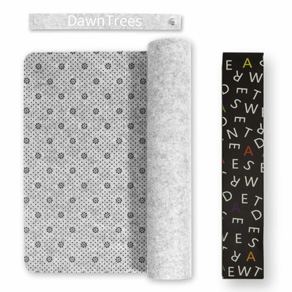 DAWNTREES Large Felt Desk Pad | Computer Mat for Desk(36x12Inches)|Desk Mat for Keyboard and Mouse|Dark Grey