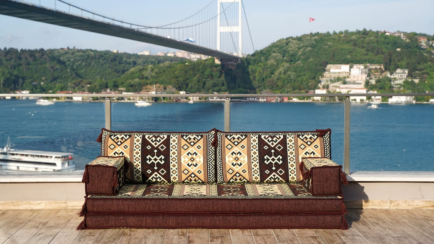 Sofas and Loveseat, Arabic Majlis, Pallet Sofa Sectionals, Turkish Sofa Set, Arabic Sofa Floor Cushions, Floor Pillows, Bench Cushions (Sofa + Rug)