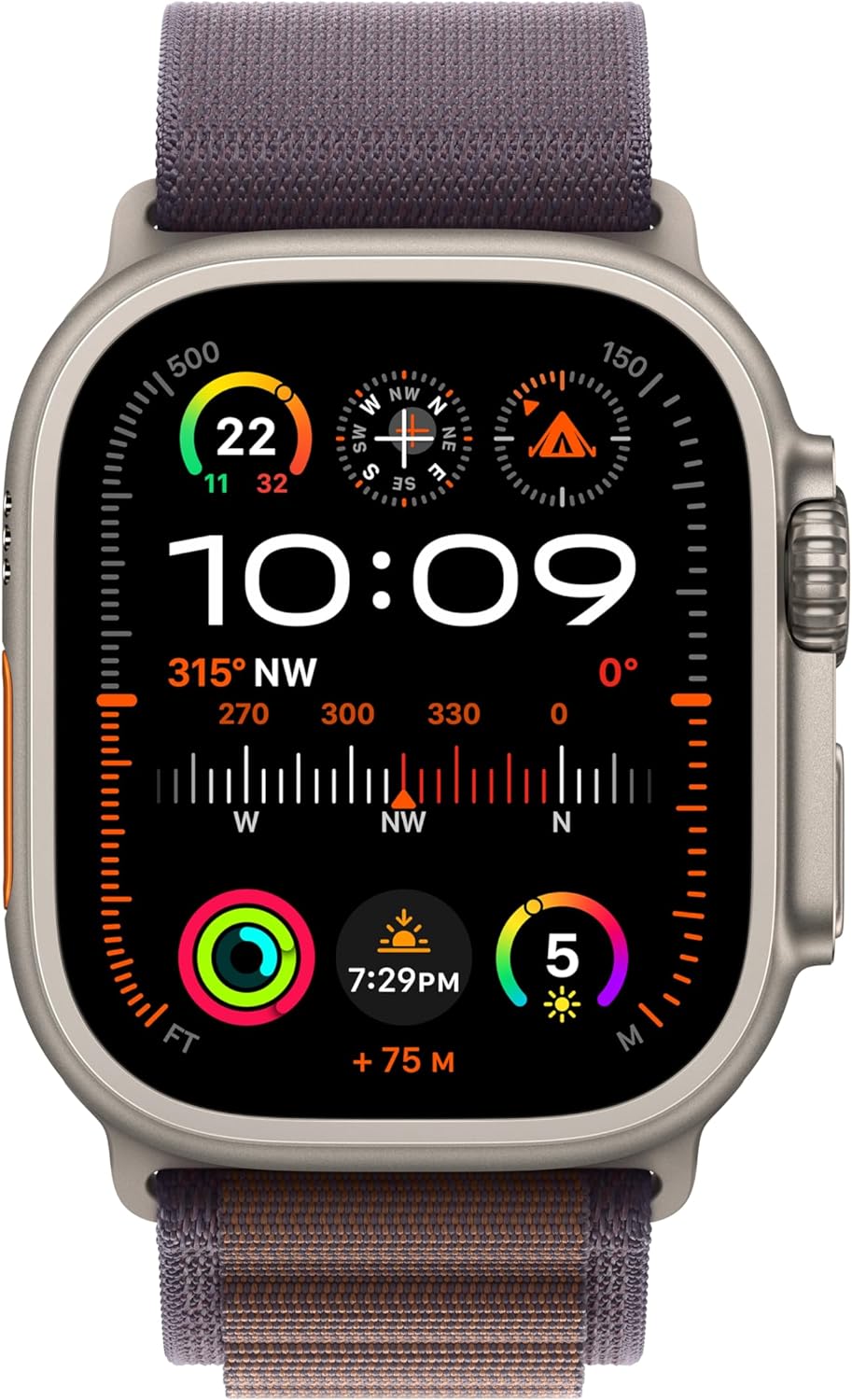 Apple Watch Ultra 2 [GPS + Cellular 49mm] Smartwatch with Rugged Titanium Case & Olive Alpine Loop Large. Fitness Tracker, Precision GPS, Action Button, Extra-Long Battery Life, Bright Retina Display