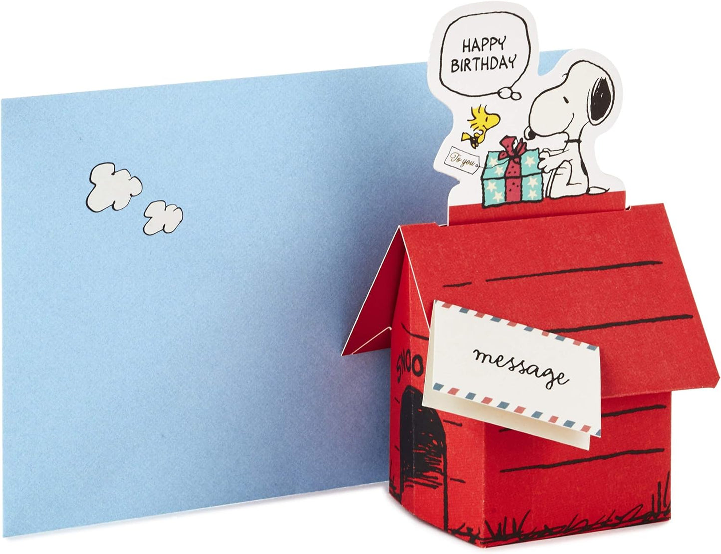 Hallmark Pop Up Peanuts Snoopy Birthday Greeting Card (Snoopy Dog House)