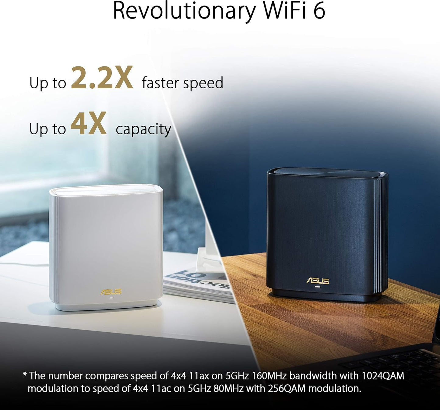 ASUS ZenWiFi XT9 AX7800 Tri-Band WiFi 6 Mesh WiFi System, 802.11ax, up to 5700 sq ft & 6+ rooms, AiMesh, Lifetime Free Internet Security, Parental Controls, Easy Setup, 2.5G WAN port