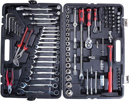 Royal Power Professional Comprehensive Repair Mixed Tool Sets. Combination Wrench, Pliers, Claw Hammer, Adjustable wrench, Screwdrivers (86pc)