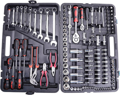 Royal Power Professional Comprehensive Repair Mixed Tool Sets. Combination Wrench, Pliers, Claw Hammer, Adjustable wrench, Screwdrivers (86pc)