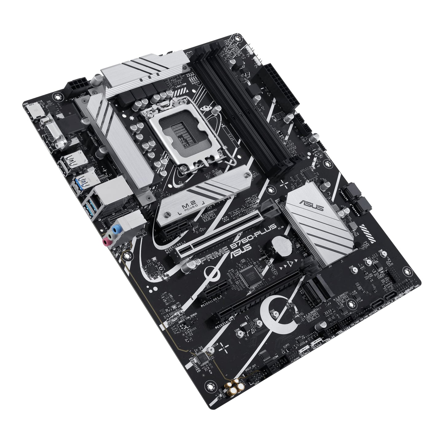 ASUS Prime B760-PLUS Intel B760(13th and 12th Gen) LGA1700 ATX Motherboard PCIe 5.0,DDR5,3X PCIe 4.0 M.2 Slots,2.5Gb LAN, DP,HDMI,USB 3.2 Gen 2x2 Type-C,Front USB 3.2 Gen 1 Type-C,Thunderbolt (USB4)