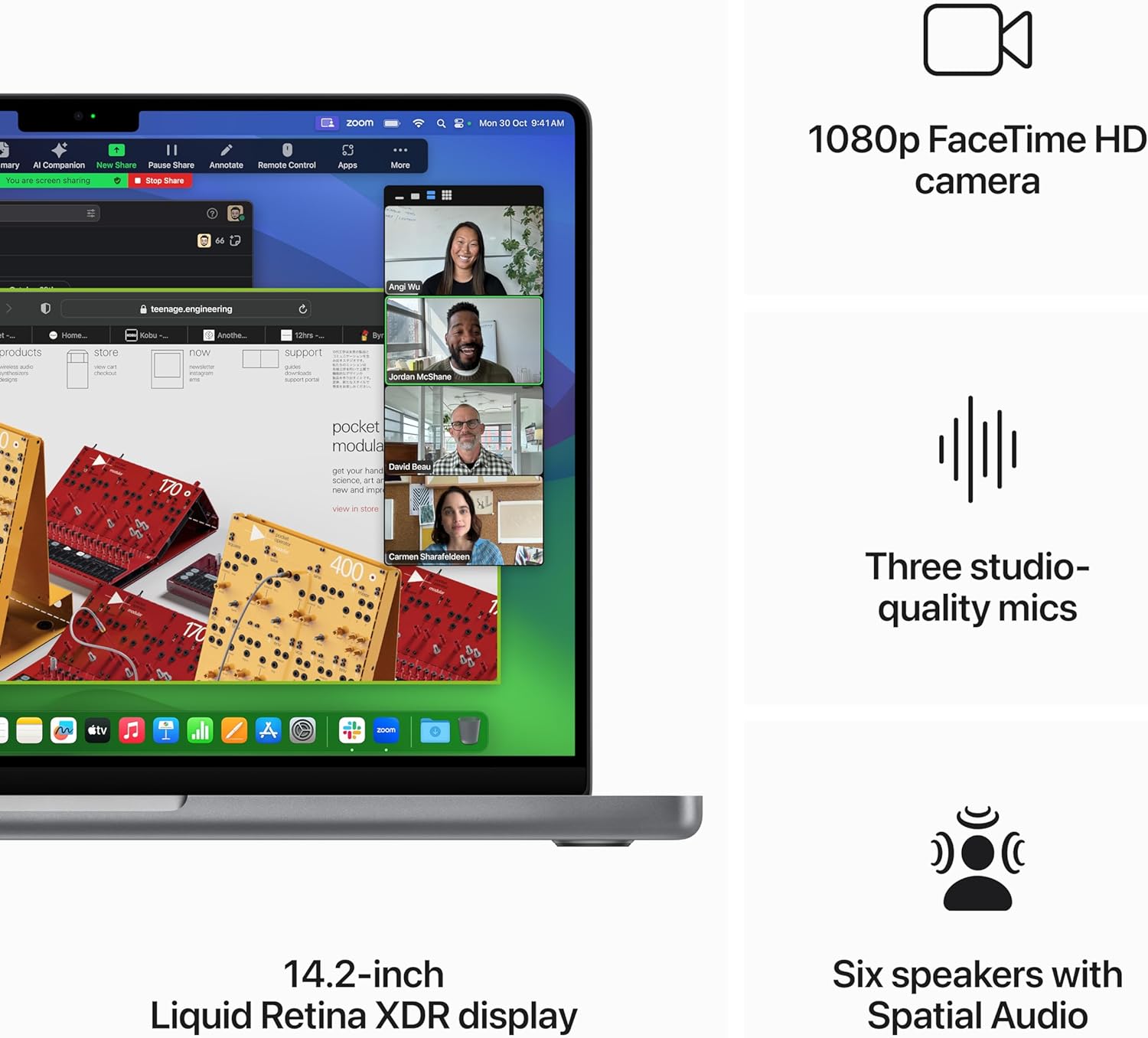 Apple 2023 MacBook Pro (14-inch, Apple M3 chip with 8‑core CPU and 10‑core GPU, 8GB Unified Memory, 512GB) - Silver; English - CaveHubs