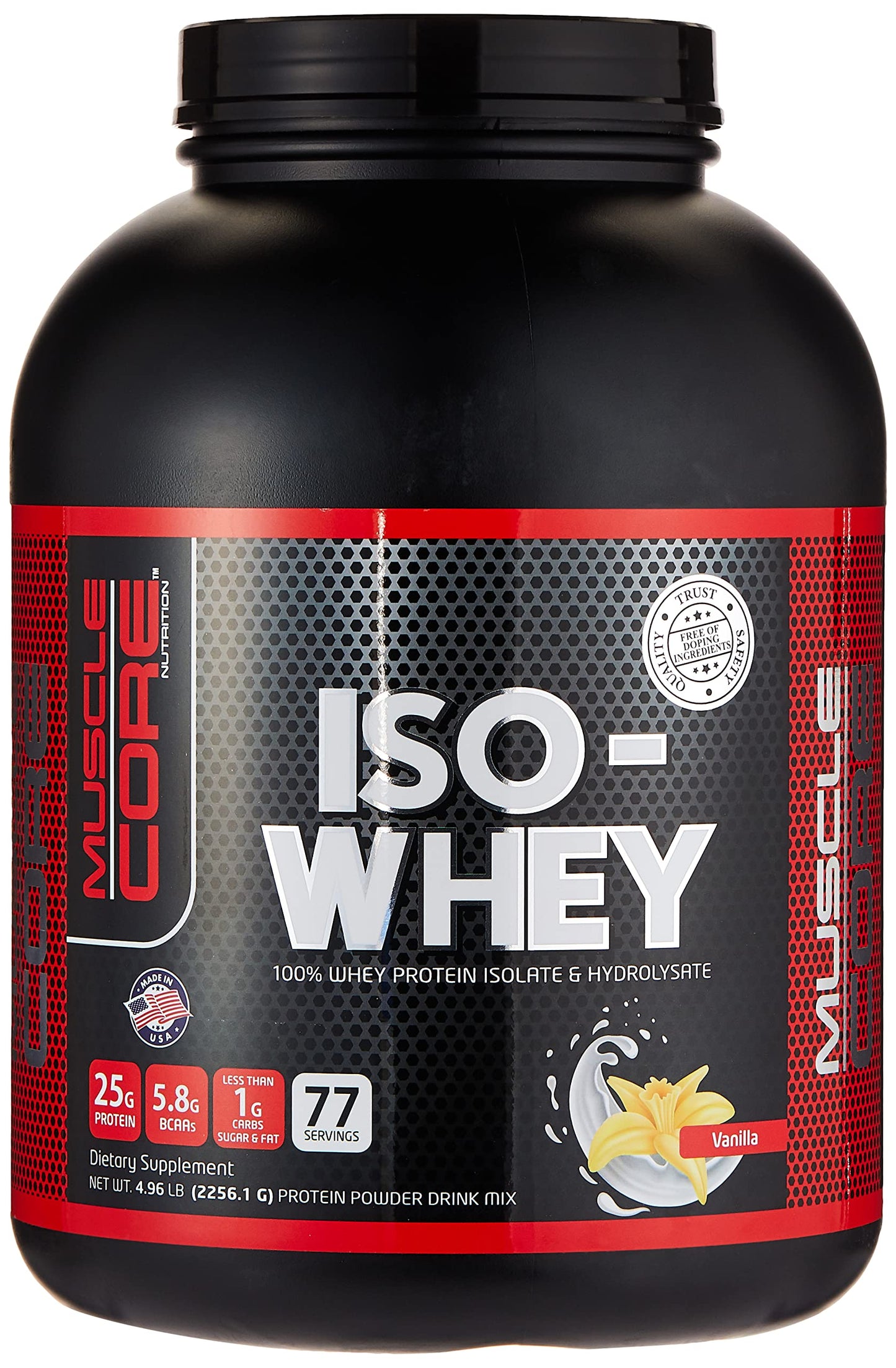 MUSCLE CORE NUTRITION Iso-Whey Chocolate, 5 Lbs.