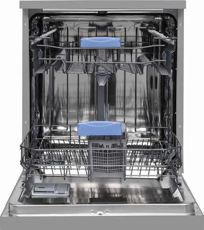 Vestel Freestanding Dishwasher 12 Place Settings 4 Programs Silver Model D141X -2 Years Full Warranty.