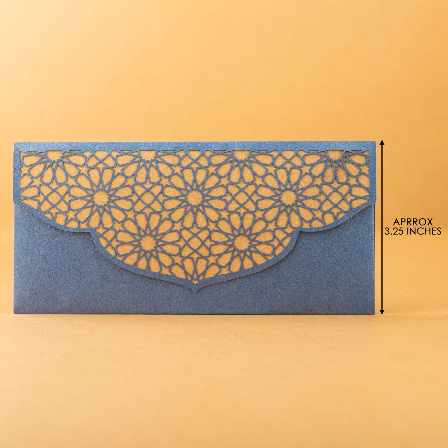 Confetti! (Pack of 10) Eid Mubarak Ramadan Money Envelopes for Gifting - Happy Eid Laser Cut Envelopes (Blue)