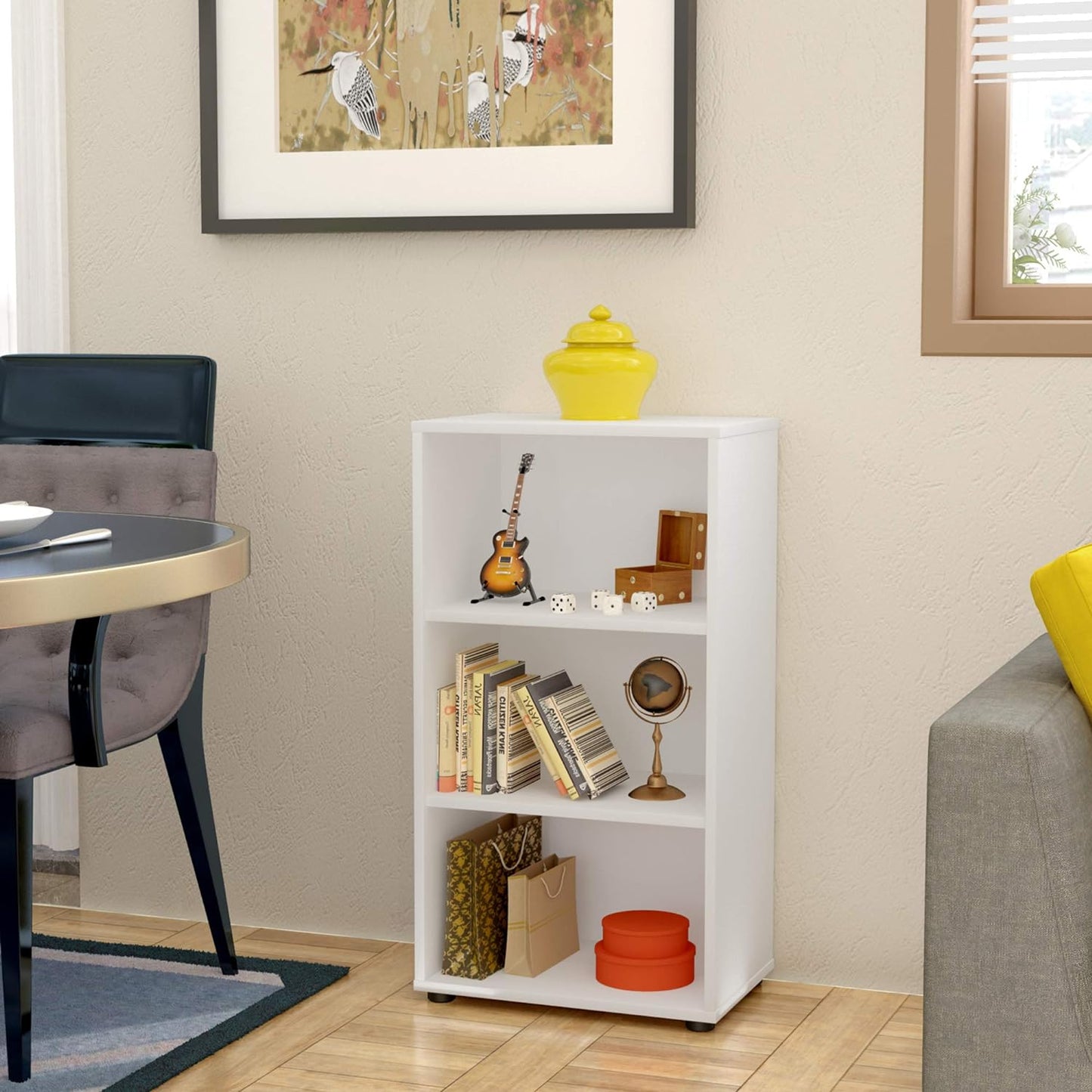 Artany Clean 450X812 Bookcase, White - H 81,2 cm X W 45 cm X D 30 cm