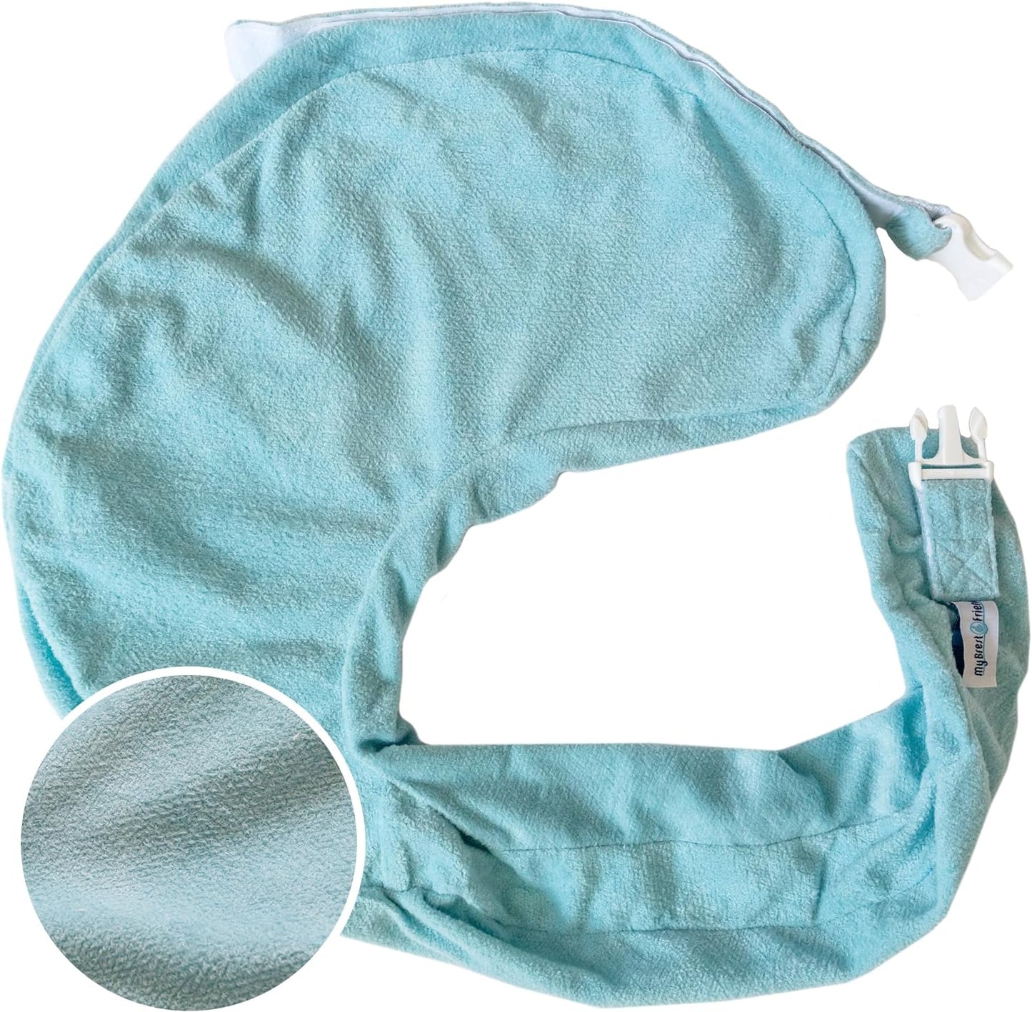 My Brest Friend Deluxe Nursing Pillow Slipcover Sleeve | Great for Breastfeeding Moms | Pillow Not Included, Aqua