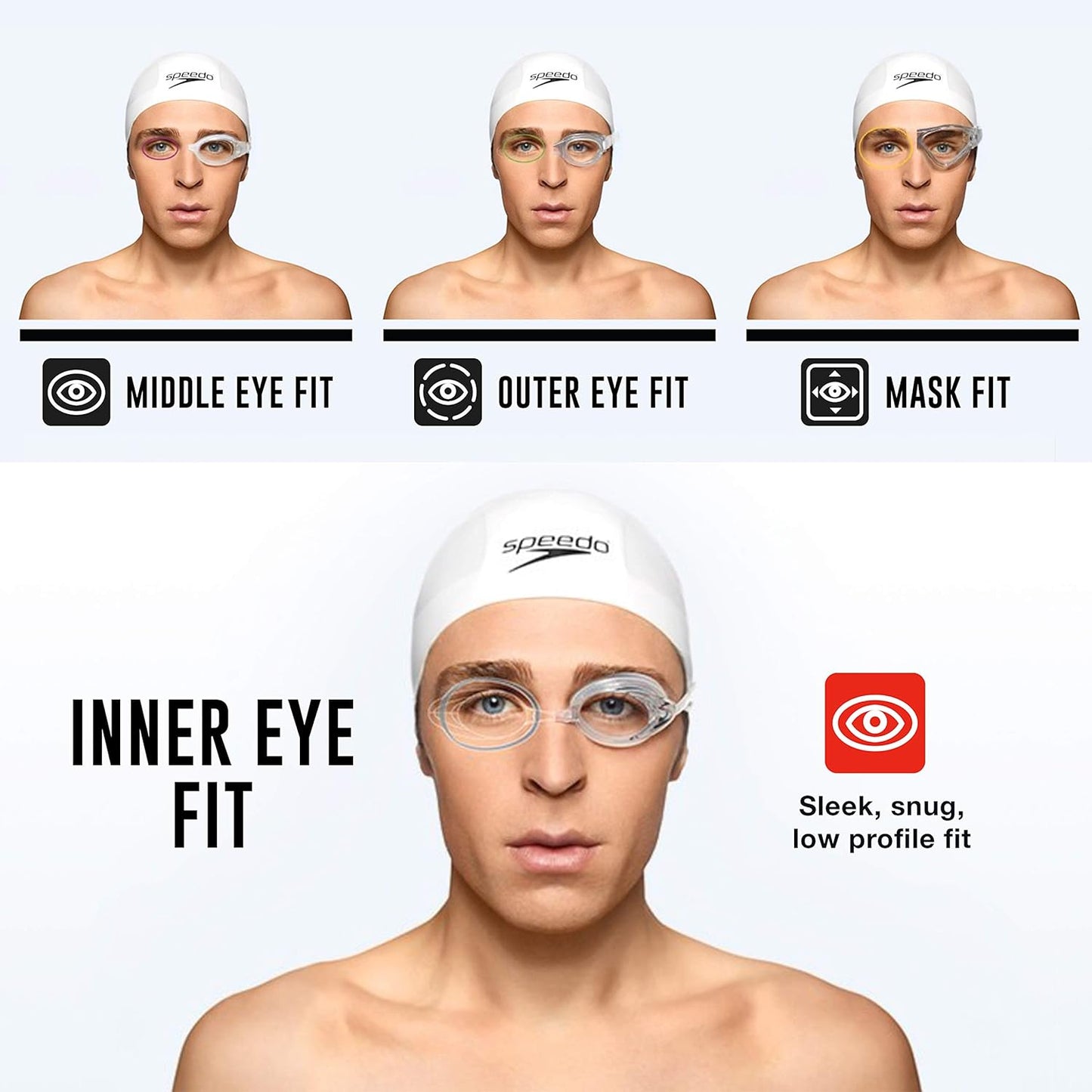 Speedo Unisex-Adult Swim Goggles Speed Socket 2.0