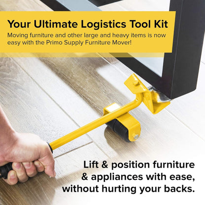 EM Furniture Moving Tool - Heavy Furniture Corner Sliders - Mover Tool Set for Office, Home, Shop, Garage Heavy Lifter - Appliance Moving System - Easy Moving Appliance Rollers Logistics Set