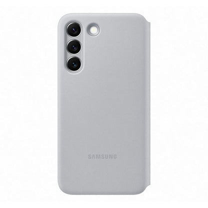 Samsung Galaxy S22 Ultra Official Leather Cover Light Grey