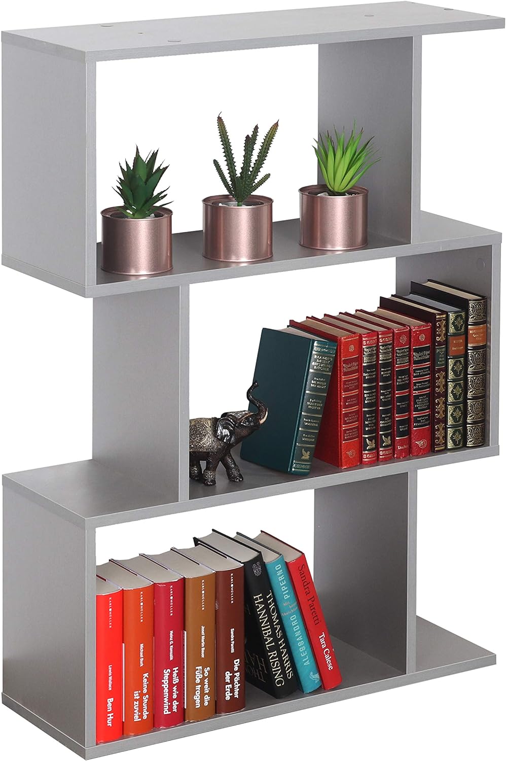 RICOO WM071-WM Shelf 129 x 70 x 25 cm, Standing Shelf, White Matt, Wooden Bookcase, Wall Shelf, Small Shelf, Shelves & Shelves, Narrow Shelf, Office Bookshelves, Small Shelf, Small Office Shelf