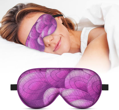 FOM (Friends of Meditation) 100% Mulberry Silk Eye Mask, Super Smooth Sleep Mask And Blind Fold (Black)