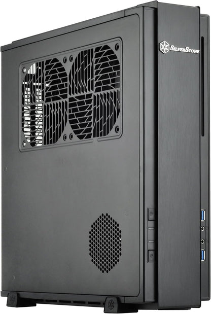 SilverStone Technology Gaming Slim Computer Case for Mini-Itx with Integrated RGB Lighting Cases (SST-RVZ03B-USA)