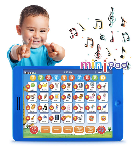 Learning Pad For Toddlers. Fun Kids Tablet with 6 Learning Games. Early Child Development Toy for Learning Numbers, ABC, and Spelling. Plays Music. Educational Toy