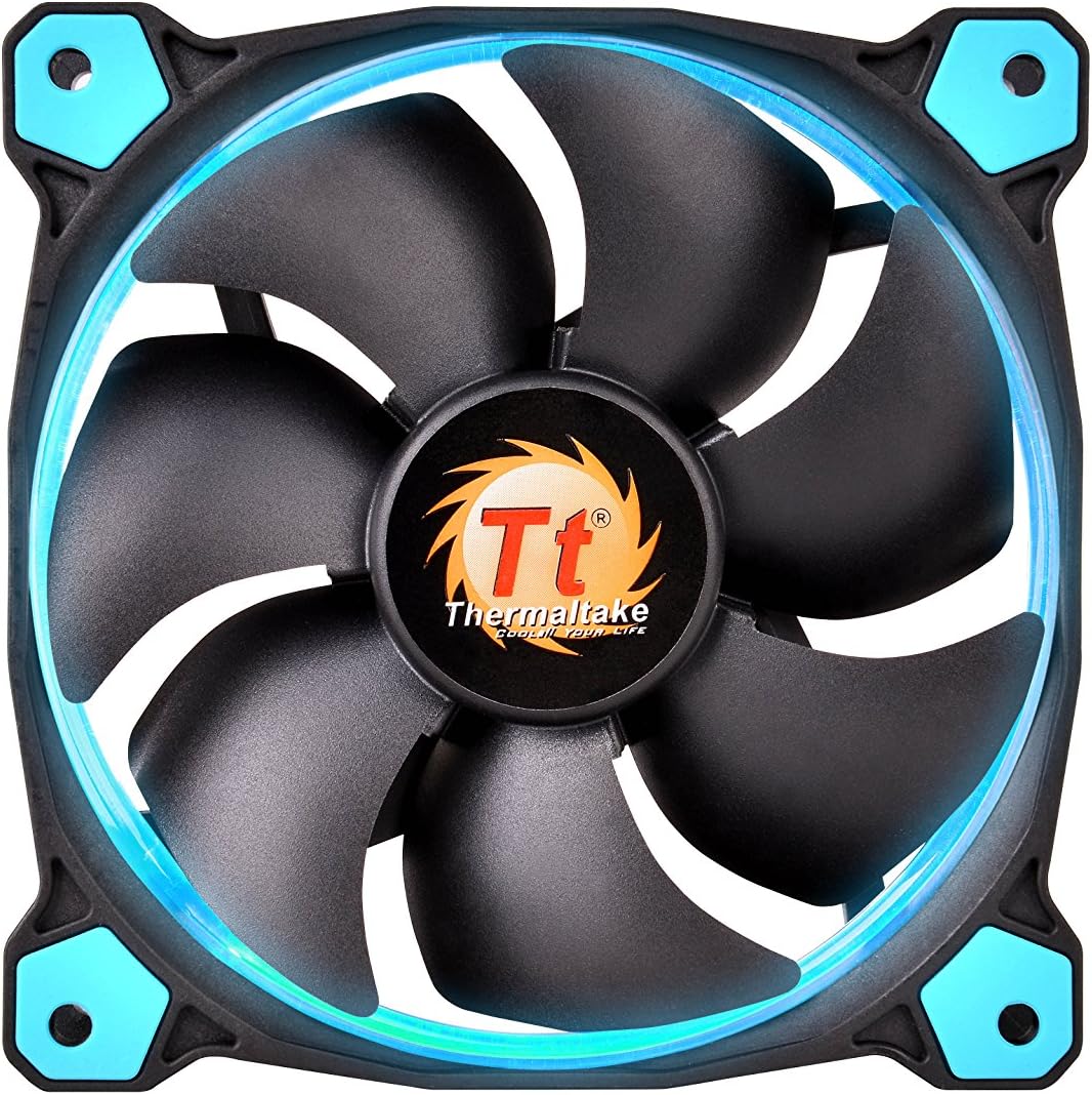 Thermaltake Ring 14 High Static Pressure 140mm Circular Ring Case/Radiator Fan With Anti-Vibration Mounting System Cooling Cl-F039-PL4Wt-A White