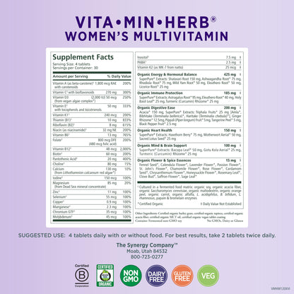 The Synergy Company - Vita-Min Herb Multi For Women 120 Tablets 169234