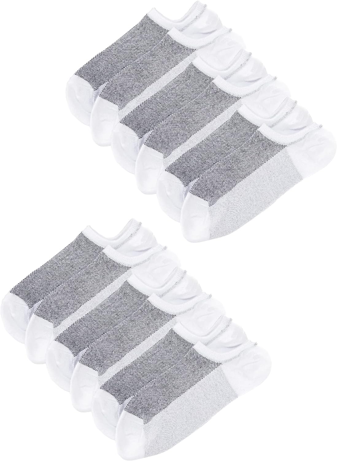 The Good Store Unisex No Show Socks Men And Women, 6 Pairs | Low Cut Ankle Socks | Non-Slip Socks For A Tight Grip | Cotton For Supreme Comfort & Breathability