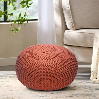 Bedding Craft Pouf,Pouf Ottoman,Pouf Ottoman Foot Rest,Pouf Living Room,Out Door Pouf Ottoman,Hand Knitted Bean Bag Pouf, Chair Foot Rest for Livinghome, 18x18x14_Sage Green