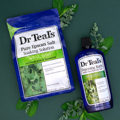 Dr Teal'S Epsom Relax Salt And Relief With Eucalyptus Spearmint, 1.36 KilogRAM