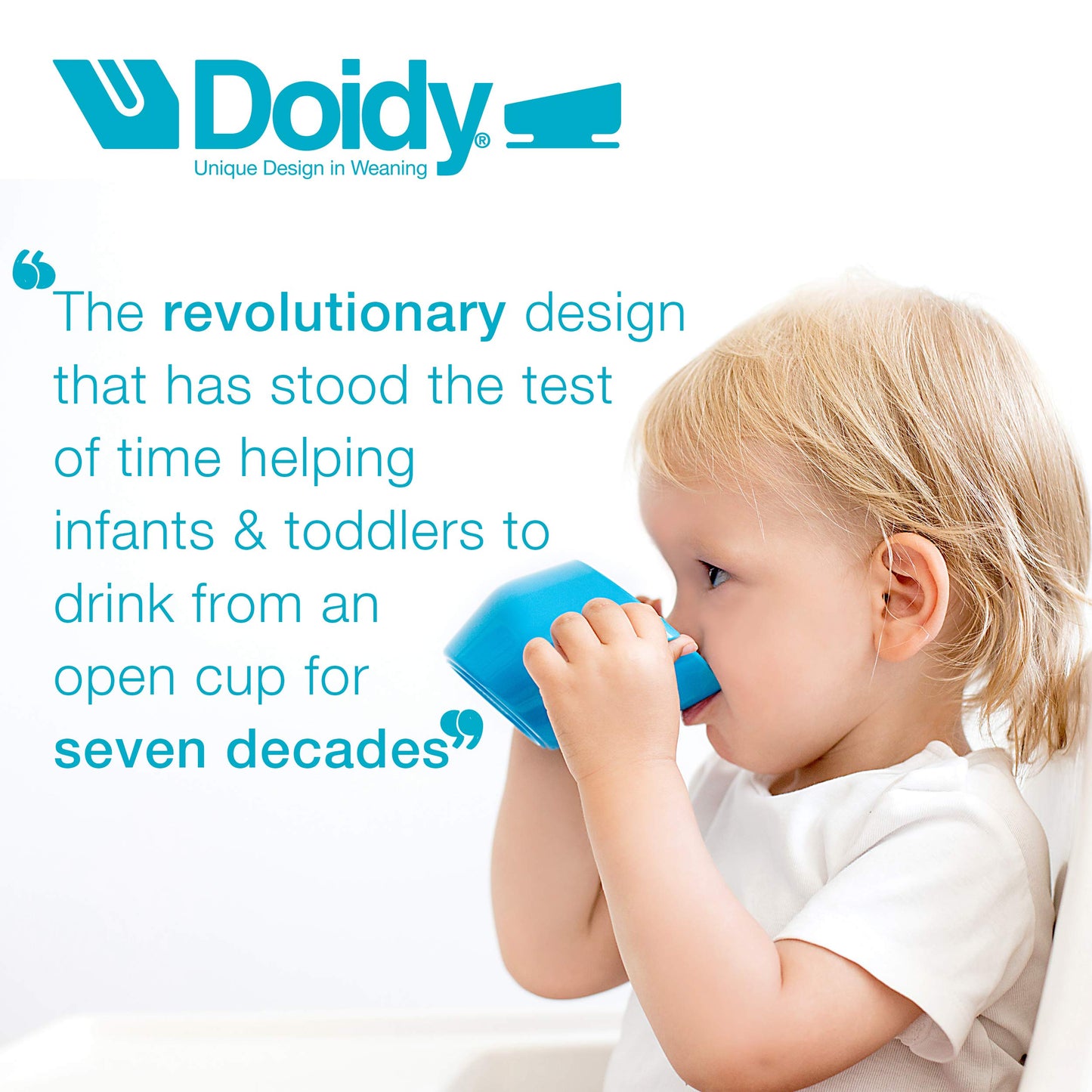 Doidy Cup - Training Sippy Cups for Toddler Cup & Babies - Unique Slanted Design Two Handles Baby Cup - Great Weaning Cup for Milk, Water & Juice - Use from 3-6 Months to Toddler (Purple)