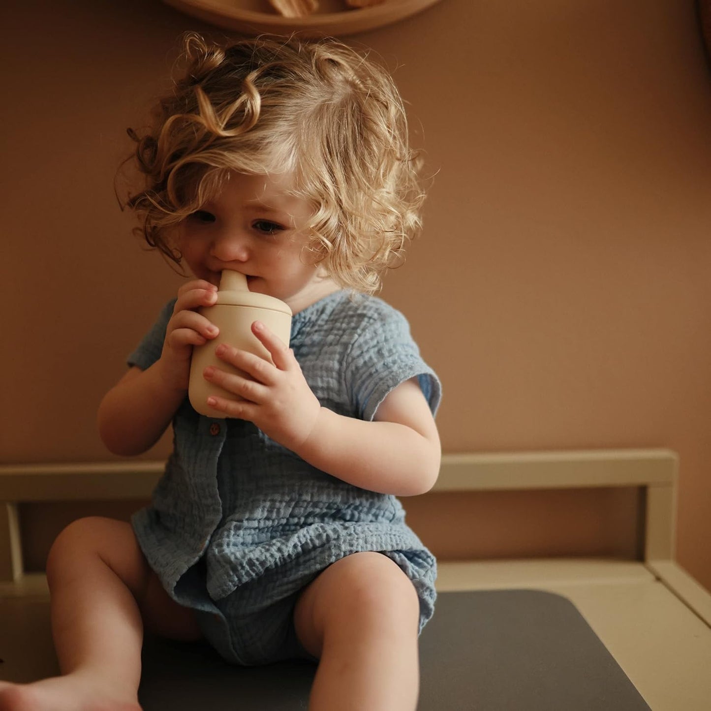 Mushie Silicone Sippy Cup Natural