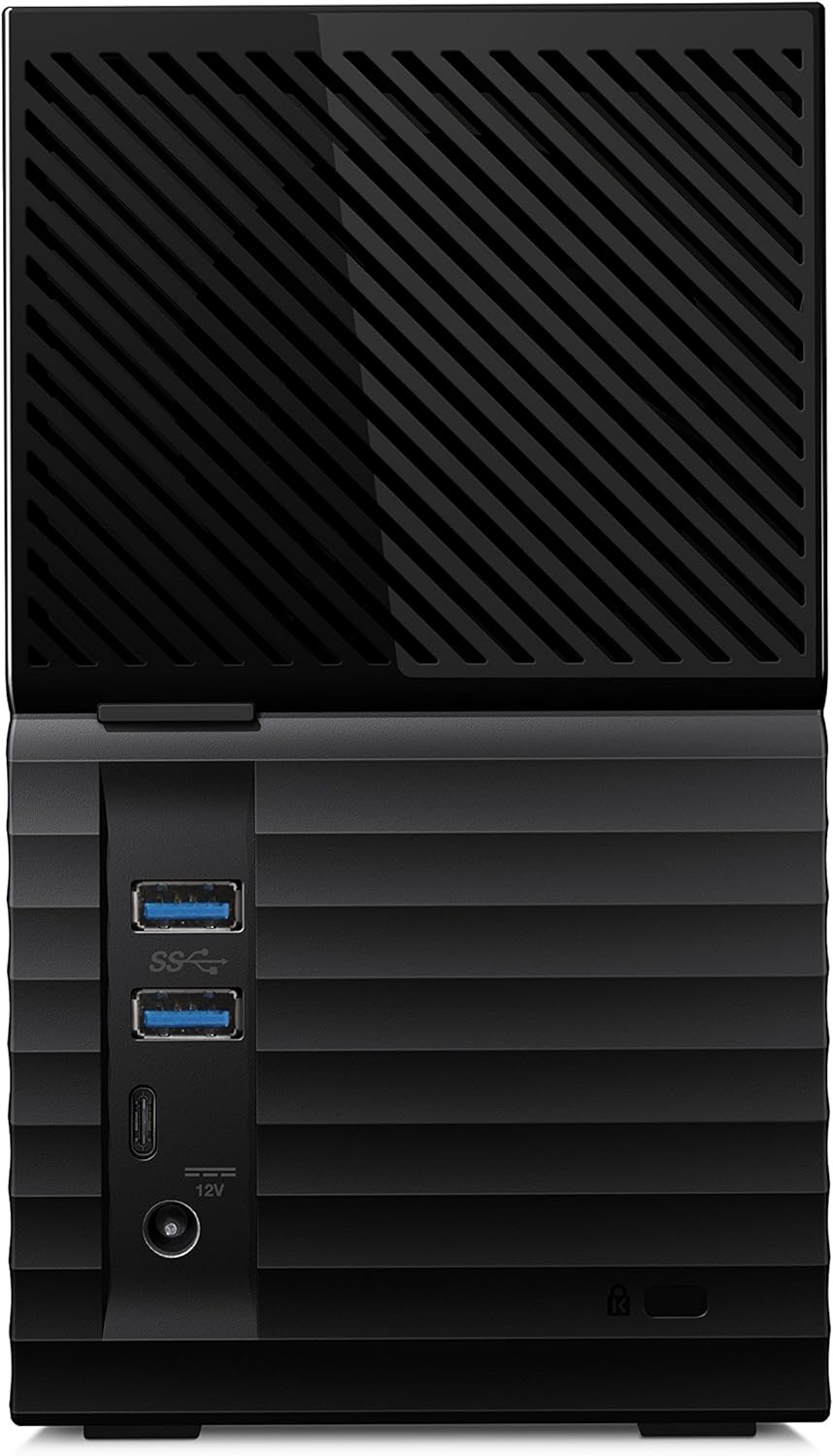 Western Digital WD 18 TB My Book USB 3.0 Desktop Hard Drive with Password Protection and Auto Backup Software, Black WDBBGB0180HBK EESN