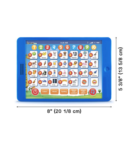 Learning Pad For Toddlers. Fun Kids Tablet with 6 Learning Games. Early Child Development Toy for Learning Numbers, ABC, and Spelling. Plays Music. Educational Toy