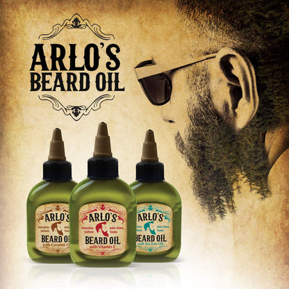 Arlo's 99% Natural Original Beard Oil Pro-growth Growth Enhancer, 2.5 Fluid Ounce