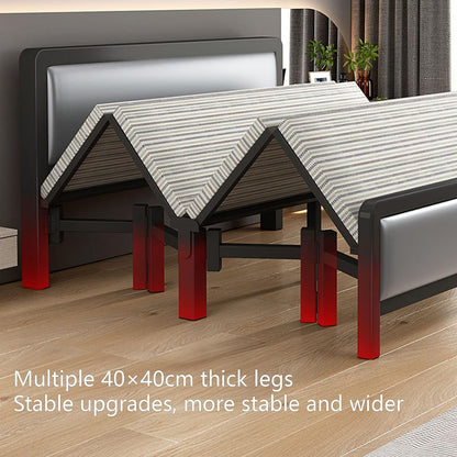 Folding bed installation-free,plank bed, Portable Foldable Beds Strong Sturdy Frame,lunch break bed, simple bed, iron bed,Home and Office economy bed【90x193cm】