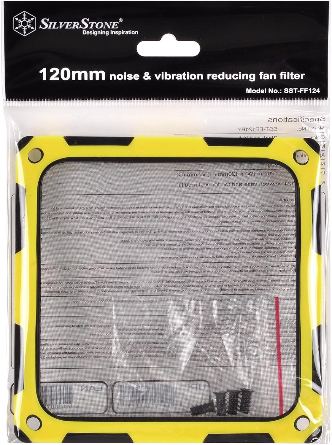 SilverStone Technology SST-FF121B Tek 120mm Ultra Fine Fan Filter with Magnet Cooling 2-Pack